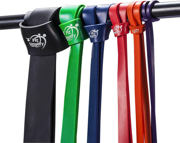 Fit Simplify Pull Up Assist Resistance Bands for Fitness, Physical Therapy, Stretching, Mobility and Exercise Green