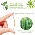 800 Count Bamboo Cotton Swabs - Natural Organic Cotton Buds with Double Tips, Hypoallergenic, Biodegradable Swabs for Ear Cleaning, Beauty &