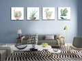 Dgbtcart Succulent Plants Bathroom Decor Wall Art, Green Cactus Pictures Canvas Print, Botanical Paintings for Bedroom Living Room Office