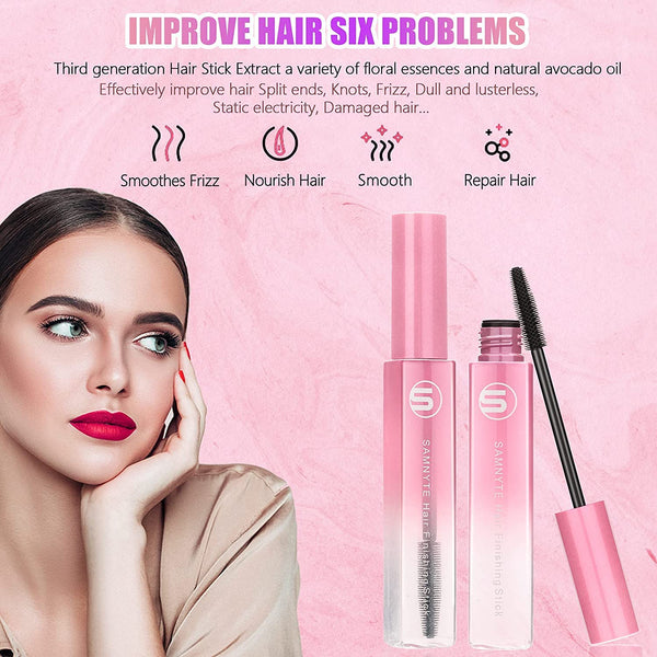 Samnyte Flyaways Hair Stick (4 Pack) - Hair Tamer, Finishing Mascara and Gloss Enhancer