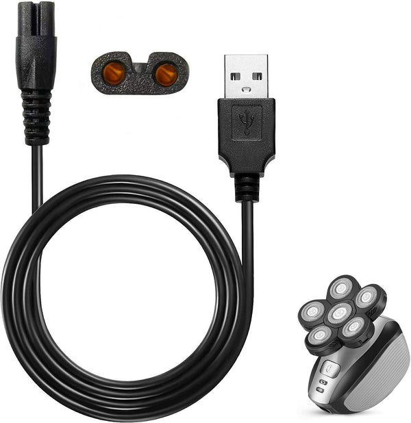 Universa Head Shaver Charger Cord Compatible with Head Shaver,WAHFOX Charger Cord for Many Brands USB Cable Shaver Electric Shaver Power Cord