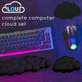 Cloud Wrist Rest for Computer Keyboard Arm Wrist Rest with Non-Slip Base Extended Wrist Rest Ergonomic Memory Foam for Keyboard and Mouse Typing
