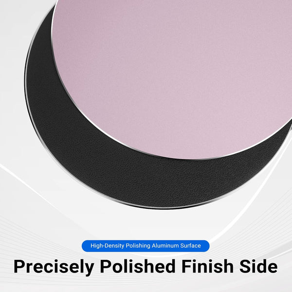 Metal Mouse Pad,Aluminum Mouse Pad,Hard Silver Metal Aluminum Mouse Pad,Office and Gaming Metal Aluminum Mouse Pad,20 * 20Cm,Rose Gold