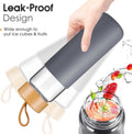 20 Oz Borosilicate Glass Water Bottle with Bamboo Lid and Silicone Sleeve Ã¢ÂÂ Reusable BPA Free Drinking Bottle with Lids - Cute Bottle for Women -