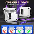 R-Fun Compatible with Airpods Pro 2Nd Generation 2023(Usb-C),2022(Lightning Cable),1St Gen 2019 Charging Case, Full Drop Protection Auto Pop-Up