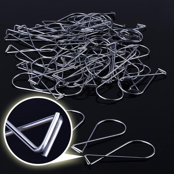 Outus 50 Packs Hook Clips Ceiling Tile Hooks T-bar Drop Ceiling Clips for Office, Classroom, Home and Wedding Decoration, Hanging Sign from