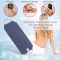 Evridwear Exfoliating Back Scrubber with Handles Two Sides for Body Shower Deep Cleans Skin Massages Invigorating Blood Circulation Men Women One