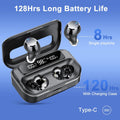 Ear Buds Wireless Bluetooth Earbuds Bluetooth 5.3 Headphones with LED Display 128H Powerful Bass In-Ear Earbuds with 4 ENC Noise Cancelling Mic