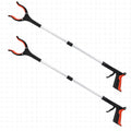 Grabber Reacher Tool, 32" Foldable, Orange, 2Pack | Lightweight, Extra Long, Mobility Aid, Trash Pick Up, Arm Extension Orange3