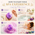 Bath Bombs Gift Set - 5 Large Fizzy Spa Bombs with 4 Scented Candles for Women - Moisturizing Bubble Bath with Essential Oils for Valentine's,