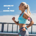 Cell Phone Running Armband - Detachable & 360° Rotatable Universal Cellphone Arm Band for iPhone 17 16 15 14 13 Pro Max Plus Samsung Galaxy Note