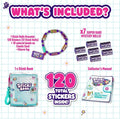 Sky Castle Sticki Rolls Sticker Book Bracelet - 120 Holographic Stickers | Series 2, 50 Laminated Activity Pages, Collectible Kawaii Designs, Ages