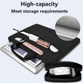 Hseok Slim Laptop Shoulder Bag 13-14 Inch Handbag with Small Case Compatible with Macbook Pro 14" M4/M3/M2/M1 2025-2021, 13.3" Mac Air/Pro, XPS