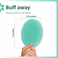 Impresa Double-Sided Body Sponge - White & Blue, Pack of 6 - Deep Exfoliation & Body Scrub Pad - Dual-Sided Design - Gentle Facial Cleanse & Face