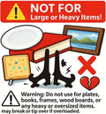 Artliving 4 Inch Black 12pcs/Set Plastic Easels Plate Display Stands Picture Frame Stand Holder Black 4 inch (12 pack)