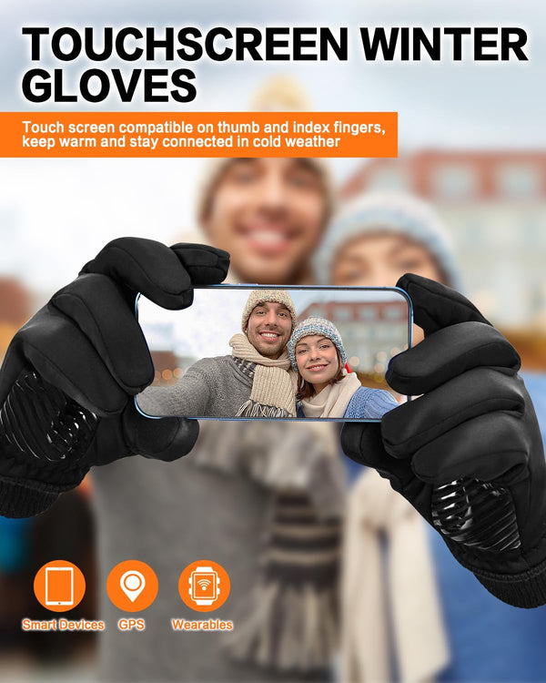Winter Gloves for Women Running in Cold Weather - Touchscreen Gloves for Bike Hiking