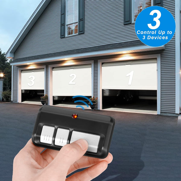 for Chamberlain LiftMaster Craftsman Garage Door Opener Remote 893LM 893MAX 971LM Universal S-1 Pack Black