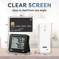 OBET Indoor Outdoor Thermometer Wireless Outdoor Thermometer Digital Thermometer Gauge 500Ft Remote Temperature Monitor for House Home Room Patio