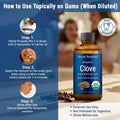 Organic Clove Essential Oil 30 ml - Pure, Natural, Undiluted for Toothache | Topical Clove Bud Essential Oil for Sore Muscles, Skin & Hair Care -