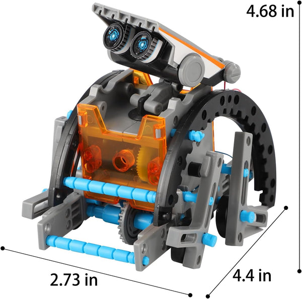 Lucky Doug Solar Power Robot Building Kits Toys for Boys Girls Ages 8-13, STEM Kit Gifts for Kids 8 9 10 11 12 13 Years, DIY Educational Science