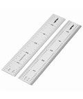 Mr. Pen- Machinist Ruler, 6 Inch, 2 Pack, Stainless Steel Imperial | Precision Measuring Tool, 1/8", 1/16", 1/32", 1/64" Graduation for