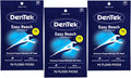 DenTek Complete Clean Easy Reach Floss Picks, No Break & No Shred Floss, 75-Count, 3 Pack 75 Count (Pack of 3) Picks