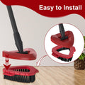 2 Pack Scrub Brush Head Replacements Compatible with O-Cedar RinseClean 2-Tank Spin Mop System, Triangular Stiff Bristle Scrubber Attachment for