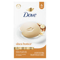 Dove Beauty Bar Soap 6 Bars Shea Butter, for Nourished, Radiant Skin, Enriches Skin 3.75 oz 3.75 Ounce (Pack of 6) Vanilla