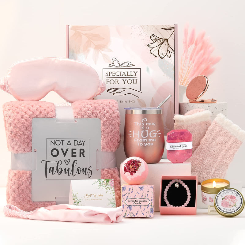 Gifts for Mom from Son Daughter, Gifts Basket for Women, Self Care Gifts for Women Birthday Gifts Care Package Relaxing Spa Gifts for Mom Friend