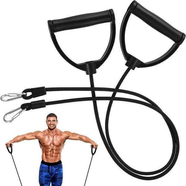 IMIKEYA Resistance Bands: 1 Pair Stepper Resistance Band Fitness Exercise Bands with Handles Fitness Bands Pull Ropes Exercising Bands Resistance