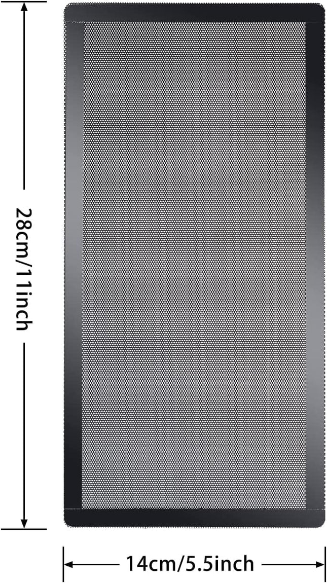 [4 Pack] 280X140Mm PC Case Dust Mesh Filter, Magnetic Frame Computer Fan Dust Mesh PC Cooler Filter Dustproof PVC Cover 