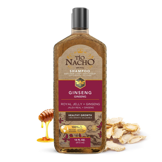 Tio Nacho Shampoo with Ginseng, Royal Jelly, Aloe Vera & Jojoba, Strengthening H