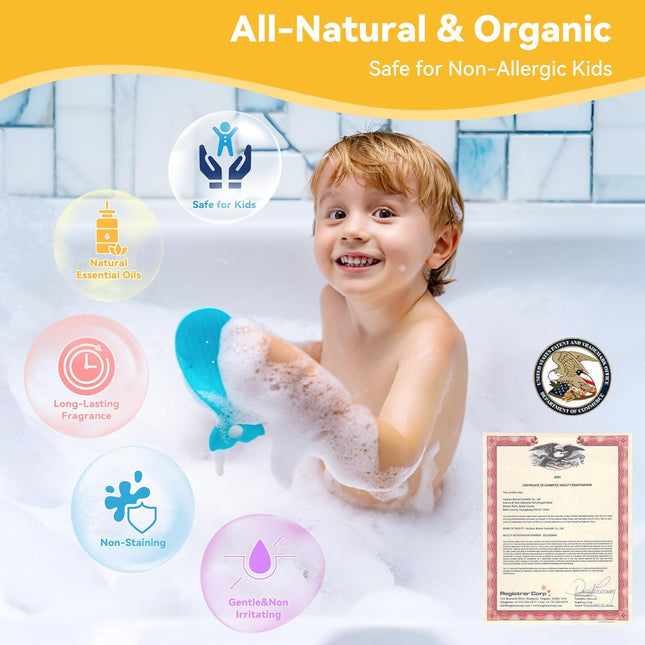 Easter Bath Bombs with Surprise Inside: 9 Pcs Natural Organic Egg Bunny Shaped B