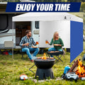 10x10 Pop Up Canopy Tent Sidewalls - Straight Leg Compatible, 300D Waterproof Polyester with 99% UV Protection, 3 Piece Royal Blue Wall Set Fit