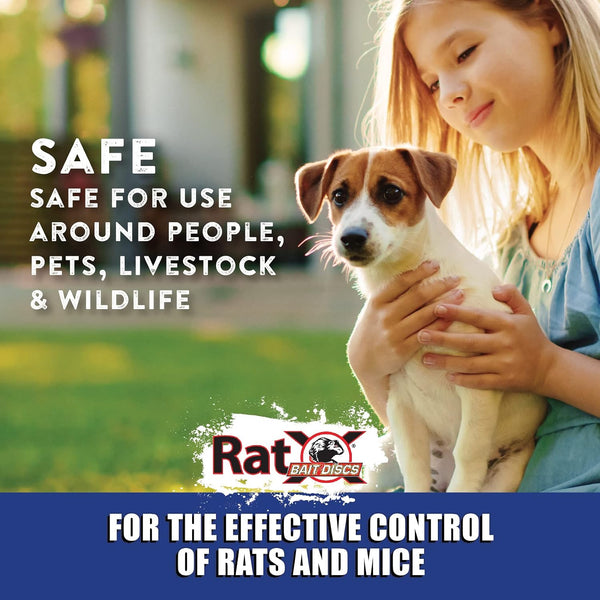 RatX Bait Discs 1 lb. Bag - Contains 45 Discs - for Indoor or Outdoor Use No Size
