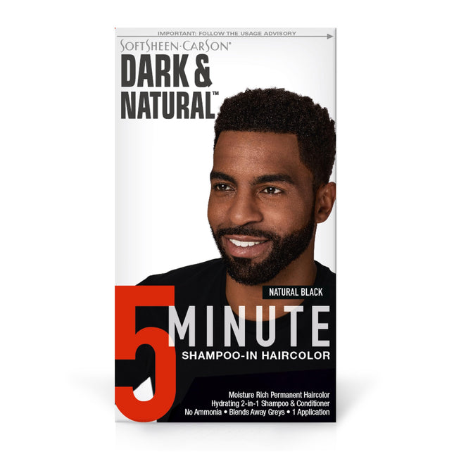 Softsheen-Carson Dark & Natural Hair Color for Men 5 Minutes, Natural Looking Gr