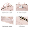 BAGSMART Toiletry Bag Travel Bag with Hanging Hook, Water-Resistant Makeup Cosmetic Bag Travel Organizer for Accessories, Shampoo, Full-Size