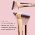 Daubigny Makeup Brushes Dual-ended Angled Foundation Brush Concealer Brush Perfect for Any Look Premium Luxe Hair Rounded Taperd Flawless Brush