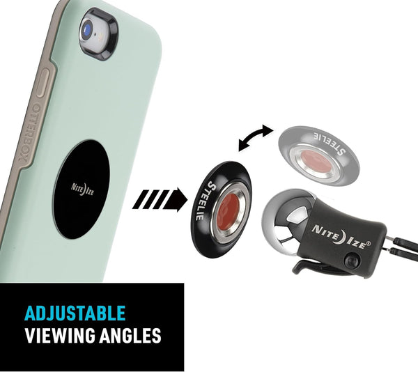 Nite Ize Steelie Vent Kit - Magnetic Cell Phone Holder for Car Vents - Phone Mount - Orbiter