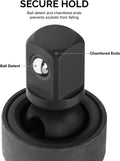 NEIKO 02486A Impact Universal Joint-Socket Swivel Set, Socket Extension Set Made From Cr-Mo with Included 1/4-, 3/8-, and 1/2-Inch Sockets, Set of