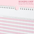 Habit Tracker Journal - Undated Weekly & Monthly Planner with Spiral Binding12Months, 8.5"x11' Pink Pink Habit Tracker
