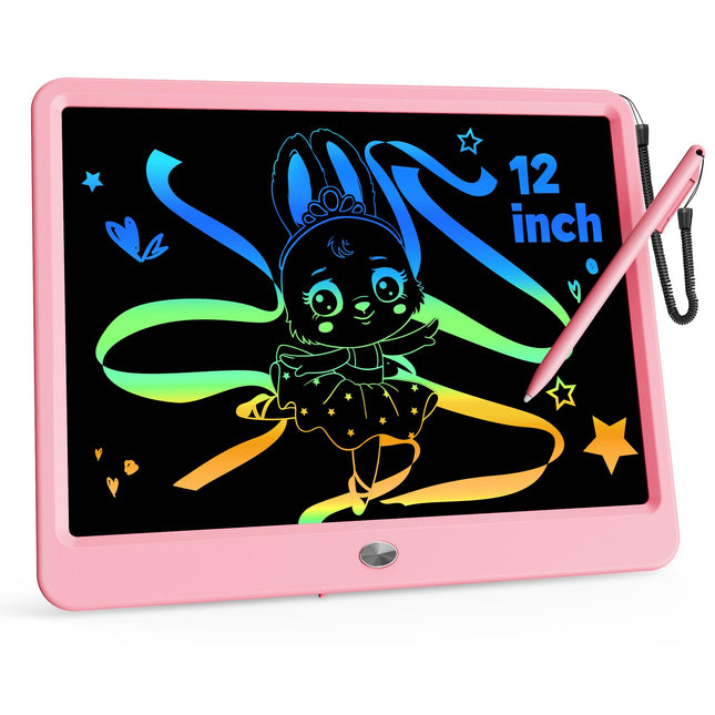 KOKODI 12 Inch LCD Writing Tablet with Anti-Lost Stylus, Erasable Doodle Board C