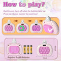 GAPER GO Fast Push Pop Game - Light Up Fidget Toy for Kids, Handheld Sensory Puzzle Game, Christmas Birthday Gifts for 3-12 Year Old Boys & Girls