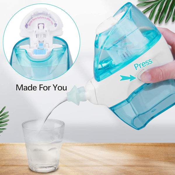 Silicone Saltwater Pods Refills Accessories Compatible with Navage Nasal Care - Save Saltwater Pods for Easy Operation (10 Pack-Blue)
