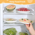 200 Bowl Covers Shower Caps for Sourdough Bread Proofing Large Elastic Reusable Plastic Wrap for Food Storage Baking Rising Meal-Prep Fermentation