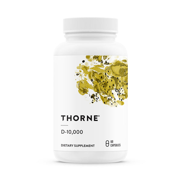 THORNE Vitamin D3 Supplement - Supports Healthy Bones, Teeth Muscles, Cardiovascular & Immune Function* - Gluten, Dairy & Soy-Free - 10,000 IU -