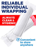 24 Gauze Rolls - 4" x 4.1yd - Soft and Breathable Rolled Gauze - Latex-Free Premium Individually Wrapped Bandages with Bonus Tape - First Aid
