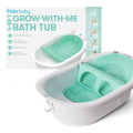 Frida Baby 4-in-1 Grow-with-Me Baby Bathtub, Baby Tub for Newborns to Toddler with Removable Bath Seat & Backrest for Bath Support in Tub Bath Tub