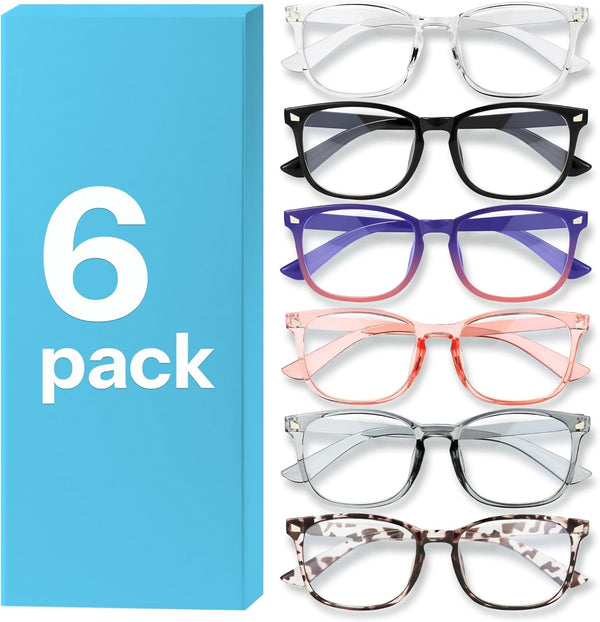 MIGSIR Blue Light Blocking Glasses for Computer Gaming, Fashion Fake anti Eye Strain Eyeglasses for Women Men