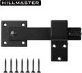 HILLMASTER Sturdy 6" Farm Flip Fence Gate Latch, Barn Door Lock Flip Latch Hardware, Rustic Gate Lock for Cabinet, Shed, Sliding Doors, Matte